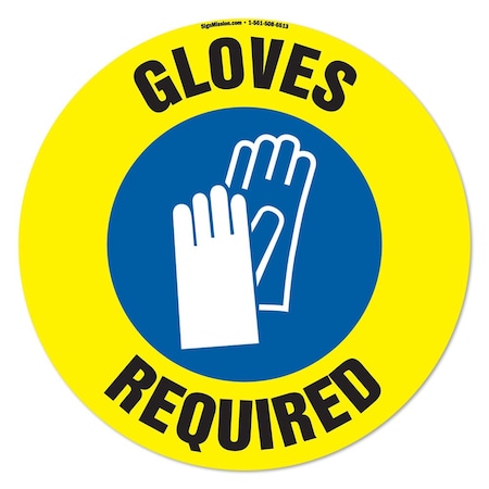 Gloves Required 16in Non-Slip Floor Marker, 3PK